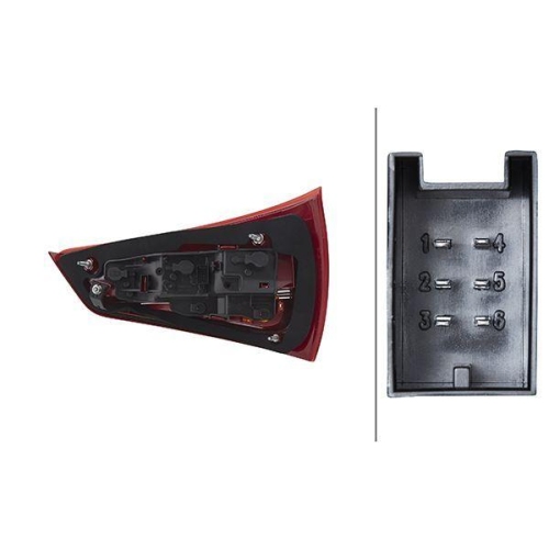 HELLA Heckleuchte 2SK 010 436-091 für AUDI VW, links