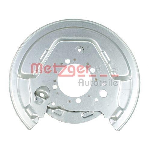 Spritzblech, Bremsscheibe METZGER 6115241 f&uuml;r TOYOTA, Hinterachse links