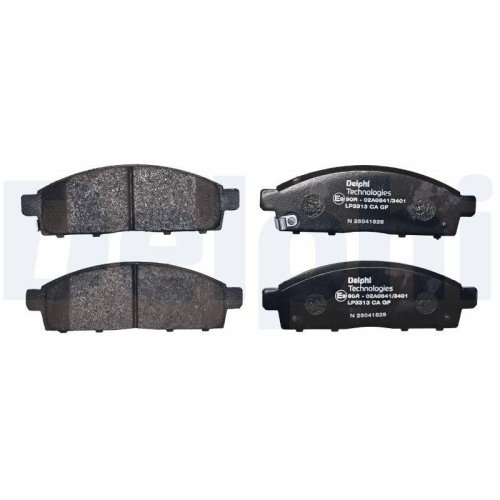 DELPHI LP3313 Bremsbelagsatz, Scheibenbremse f&uuml;r FIAT MITSUBISHI, Vorderachse