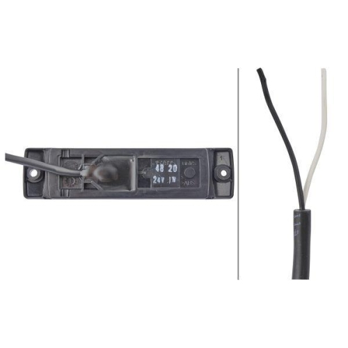 HELLA Seitenmarkierungsleuchte 2PS 008 645-497 f&uuml;r DAF STEYR TATRA BROSHUIS