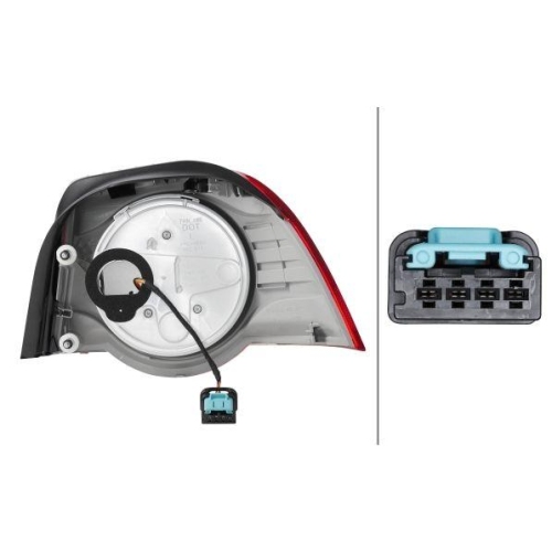 HELLA Heckleuchte 2VA 009 246-091 für VW, links