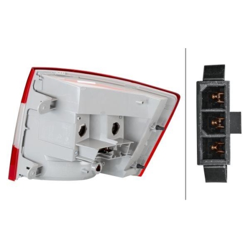 HELLA Heckleuchte 9EL 354 848-011 f&uuml;r SKODA VW, links