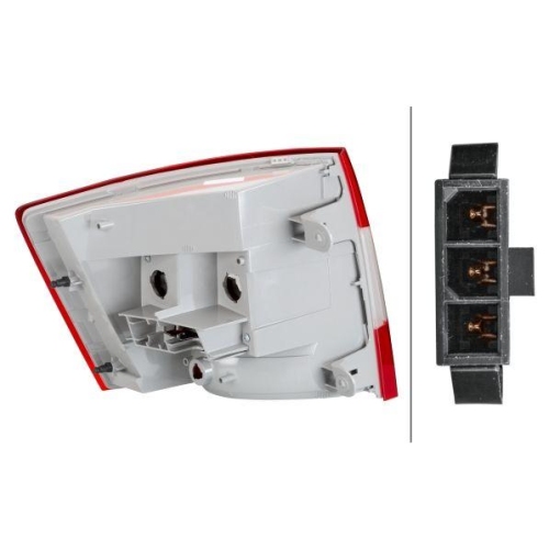 HELLA Heckleuchte 9EL 354 848-021 f&uuml;r SKODA VW, rechts