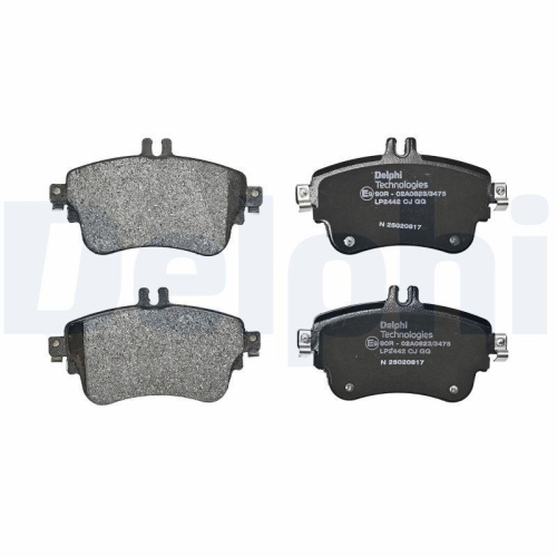 DELPHI LP2442 Bremsbelagsatz, Scheibenbremse f&uuml;r MERCEDES-BENZ, Vorderachse