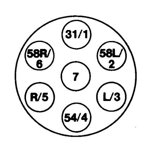 HELLA Steckdose 8JB 003 833-031 für JAEGER YANMAR SCHMITZ CARGOBULL TEREX MAFI