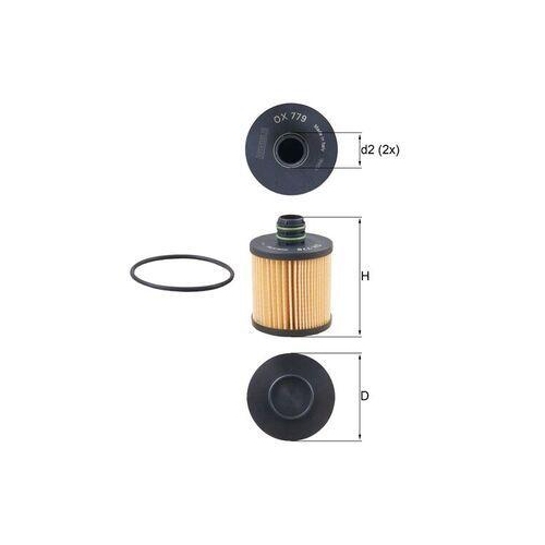 Ölfilter KNECHT OX 779D für ALFA ROMEO CHRYSLER FIAT GMC LANCIA OPEL SUZUKI JEEP
