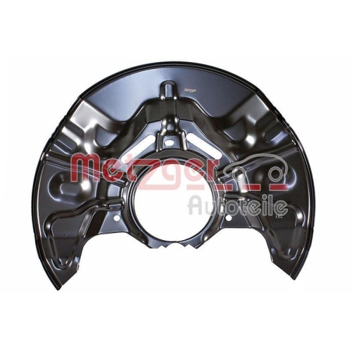 Spritzblech, Bremsscheibe METZGER 6115246 f&uuml;r TOYOTA, Vorderachse rechts