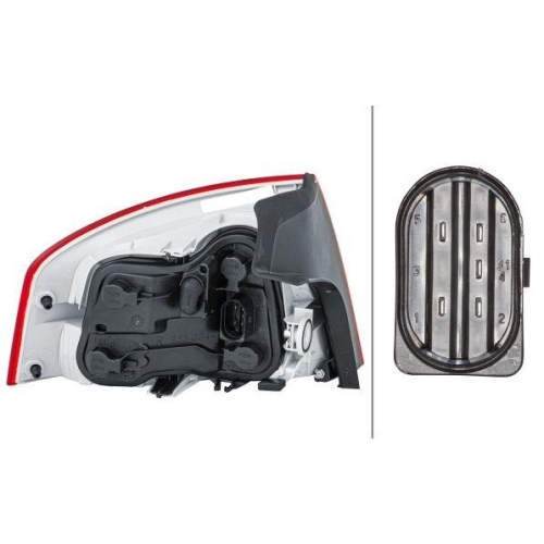 HELLA Heckleuchte 2VP 965 037-061 für AUDI, rechts