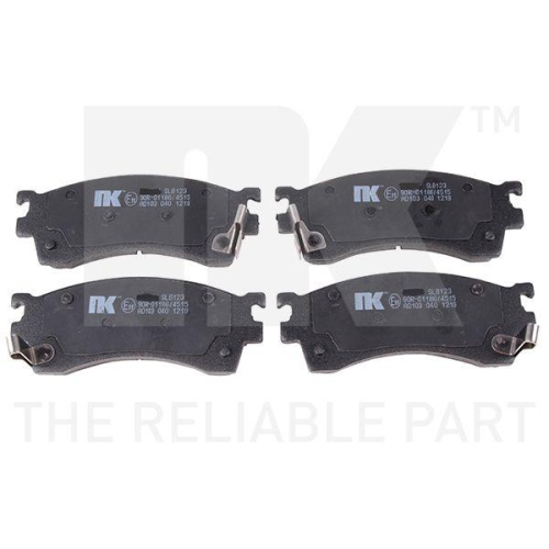 Bremsbelagsatz, Scheibenbremse NK 223232 f&uuml;r FORD MAZDA, Vorderachse