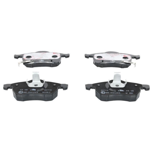 Bremsbelagsatz, Scheibenbremse ATE 13.0460-7116.2 f&uuml;r OPEL VAUXHALL, Vorderachse