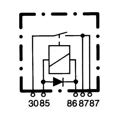 HELLA Relais, Arbeitsstrom 4RA 933 791-091 für