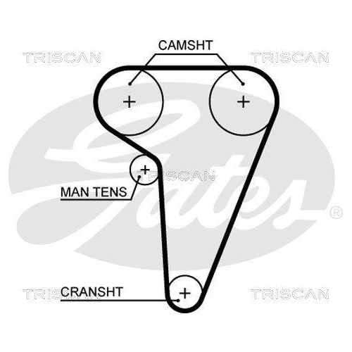 Zahnriemen TRISCAN 8645 5549XS für