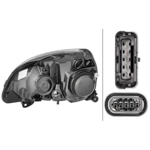 HELLA Hauptscheinwerfer 1DL 008 461-781 für RENAULT, rechts