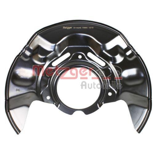 Spritzblech, Bremsscheibe METZGER 6115249 f&uuml;r TOYOTA, Vorderachse links