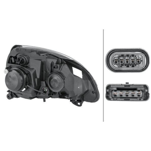 HELLA Hauptscheinwerfer 1DL 008 461-791 für RENAULT, links