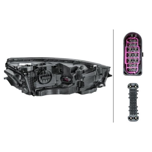 HELLA Hauptscheinwerfer 1EX 011 869-311 für AUDI VW, links