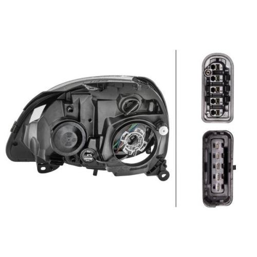 HELLA Hauptscheinwerfer 1DL 008 461-801 für RENAULT, rechts