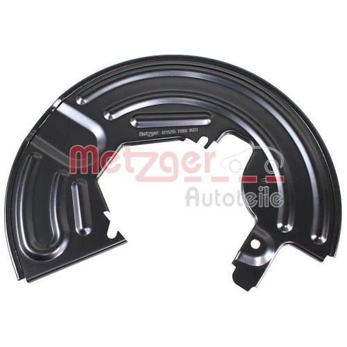Spritzblech, Bremsscheibe METZGER 6115255 f&uuml;r RENAULT, Vorderachse links