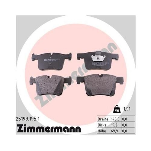 Bremsscheibe ZIMMERMANN 150.2901.52 SPORT Z f&uuml;r BMW, Vorderachse