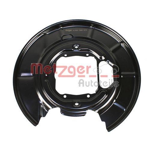 Spritzblech, Bremsscheibe METZGER 6115257 f&uuml;r BMW, Hinterachse links