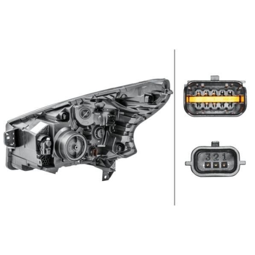 HELLA Hauptscheinwerfer 1LE 011 410-481 f&uuml;r RENAULT, rechts