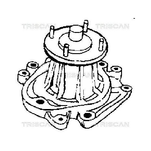 Wasserpumpe, Motork&uuml;hlung TRISCAN 8600 13912 f&uuml;r TOYOTA