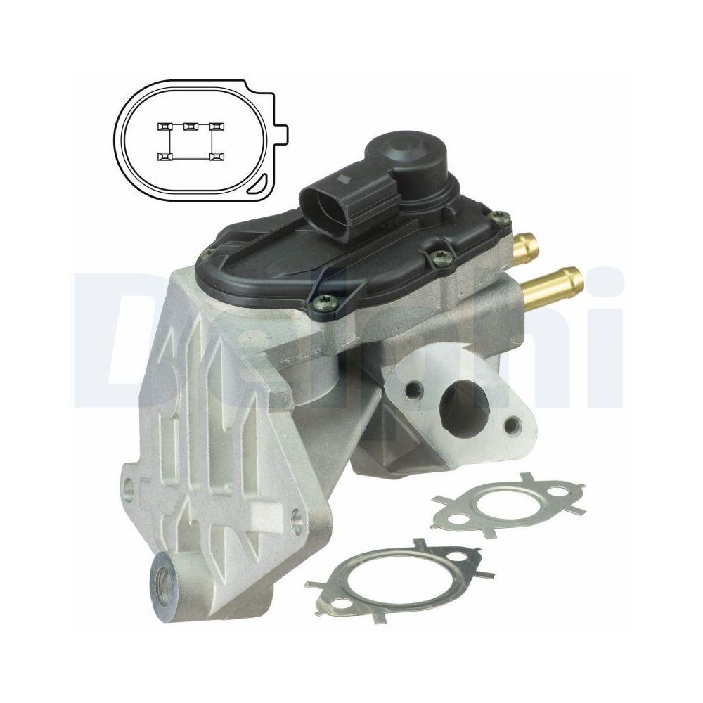 DELPHI EG10424-12B1 AGR-Ventil f&uuml;r AUDI SEAT SKODA VW VAG