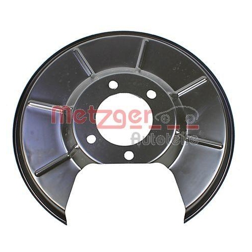 Spritzblech, Bremsscheibe METZGER 6115262 f&uuml;r FORD, Hinterachse rechts
