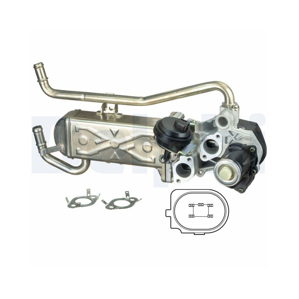 DELPHI EG10432-12B1 AGR-Ventil f&uuml;r AUDI SEAT SKODA VW VAG