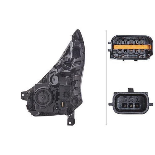 HELLA Hauptscheinwerfer 1LE 011 565-181 f&uuml;r OPEL VAUXHALL, rechts