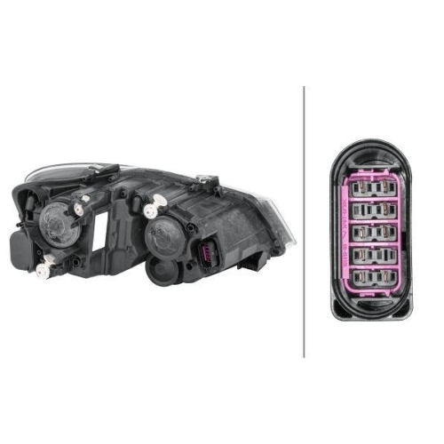 HELLA Hauptscheinwerfer 1EB 012 034-051 für VW, links