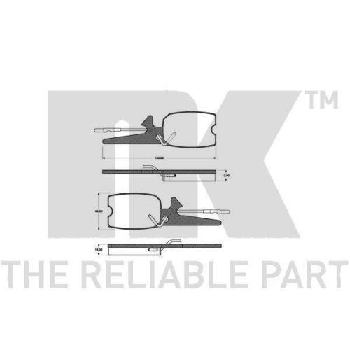 F&uuml;hrungsh&uuml;lse, Bremssattel NK 8930014 f&uuml;r, Vorderachse