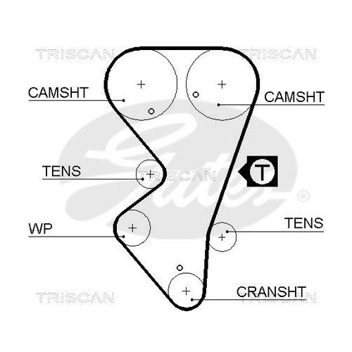 Zahnriemen TRISCAN 8645 5206 für DANA