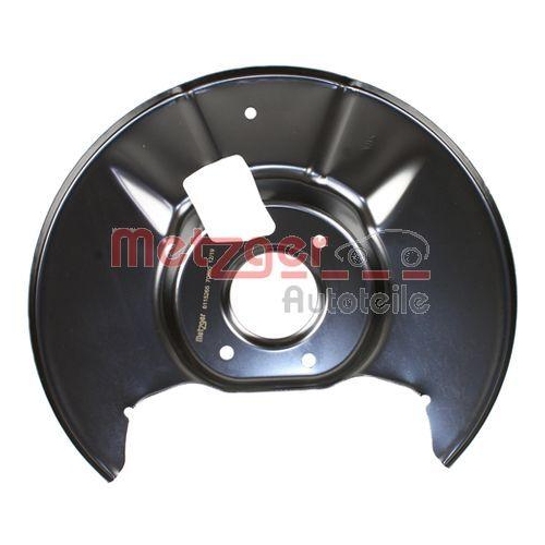 Spritzblech, Bremsscheibe METZGER 6115265 für MAZDA, Hinterachse links
