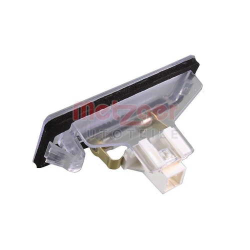 Kennzeichenleuchte METZGER 2080016 für FIAT OPEL VAUXHALL GENERAL MOTORS, links