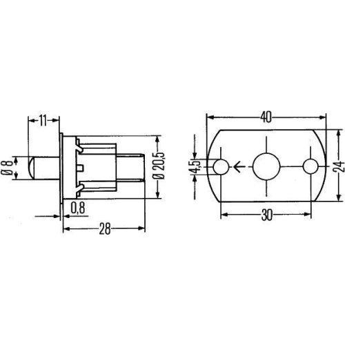 HELLA Schalter, T&uuml;rkontakt 6ZF 005 686-067 f&uuml;r DAF SCANIA BOMAG LIEBHERR CLAAS