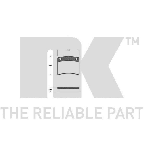 F&uuml;hrungsh&uuml;lse, Bremssattel NK 8936005 f&uuml;r, Hinterachse