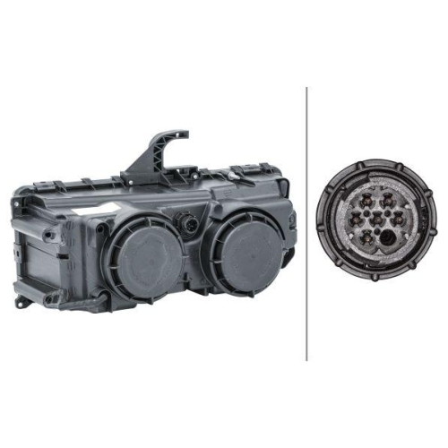 HELLA Hauptscheinwerfer 1LB 247 011-081 für DAF MERCEDES-BENZ, rechts