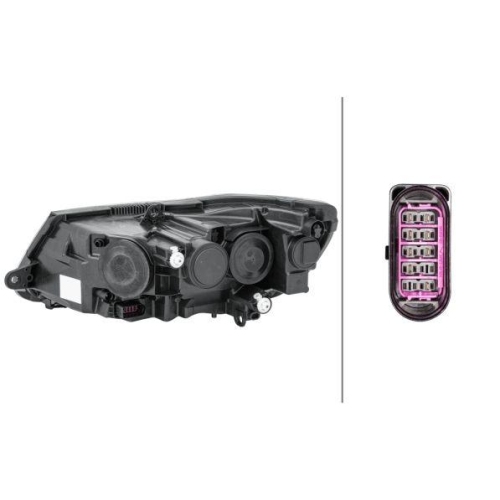 HELLA Hauptscheinwerfer 1EL 011 314-321 für SKODA, rechts