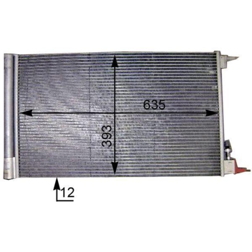 MAHLE AC 552 000P Kondensator, Klimaanlage BEHR *** PREMIUM LINE *** f&uuml;r OPEL