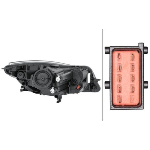 HELLA Hauptscheinwerfer 1LL 011 165-731 für OPEL VAUXHALL, links