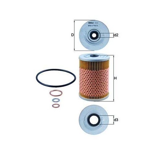 &Ouml;lfilter KNECHT OX 32D f&uuml;r MERCEDES-BENZ