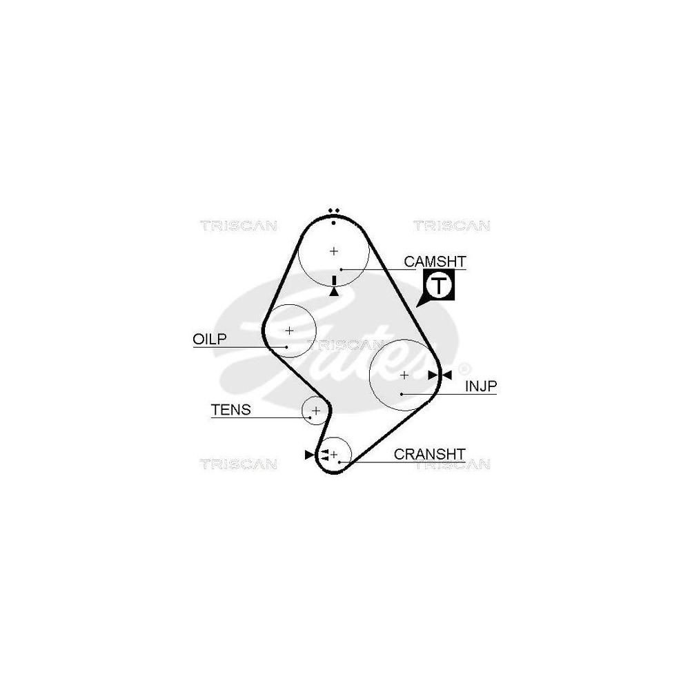 Zahnriemen TRISCAN 8645 5214xs f&uuml;r TOYOTA VW DANA