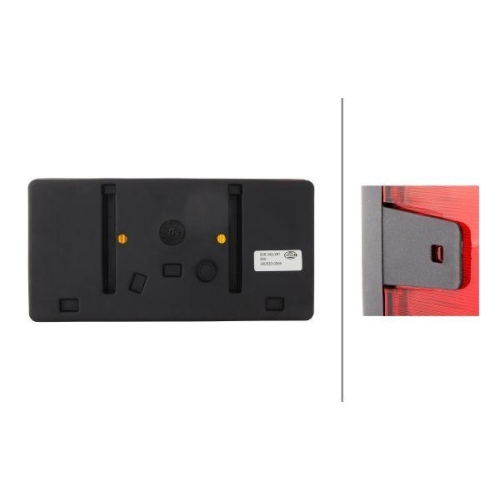 HELLA Heckleuchte 2VA 006 040-291 für, links