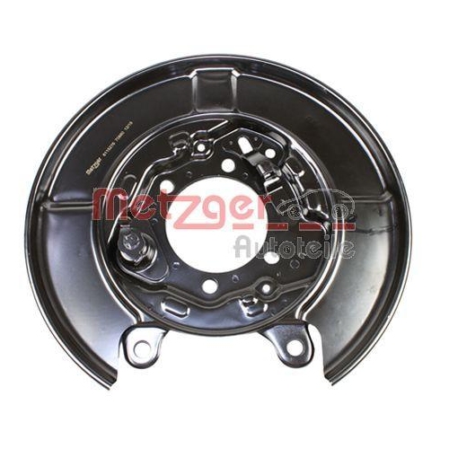Spritzblech, Bremsscheibe METZGER 6115276 f&uuml;r NISSAN, Hinterachse rechts