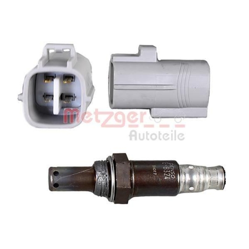 Lambdasonde METZGER 0893141 ORIGINAL ERSATZTEIL f&uuml;r MITSUBISHI, vor Katalysator