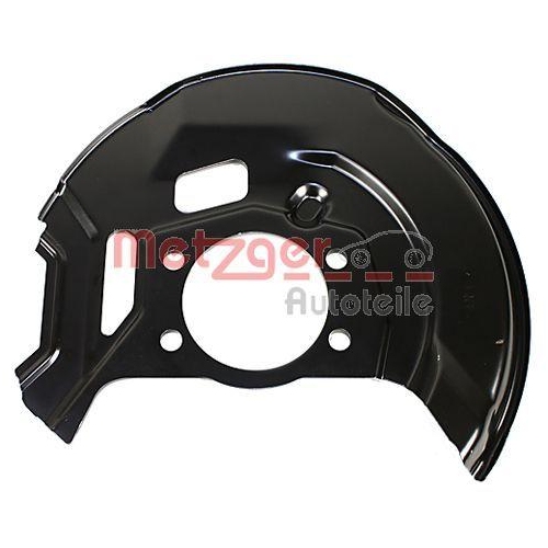 Spritzblech, Bremsscheibe METZGER 6115277 f&uuml;r NISSAN RENAULT, Vorderachse links