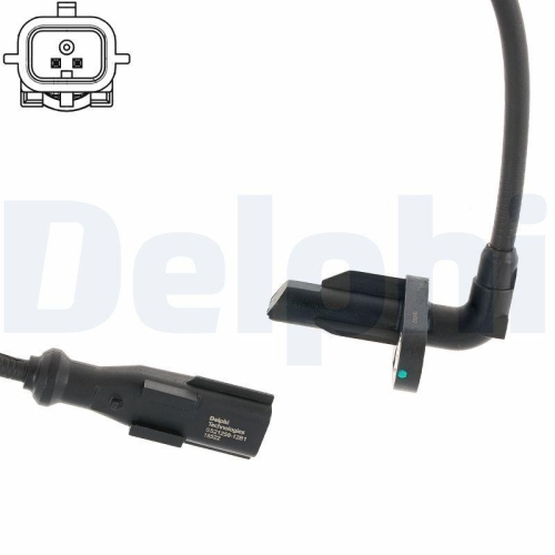 DELPHI SS21258-12B1 Sensor, Raddrehzahl f&uuml;r RENAULT, Hinterachse rechts