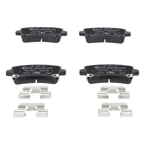 Bremsbelagsatz, Scheibenbremse ATE 13.0470-2758.2 ATE Ceramic f&uuml;r OPEL VAUXHALL