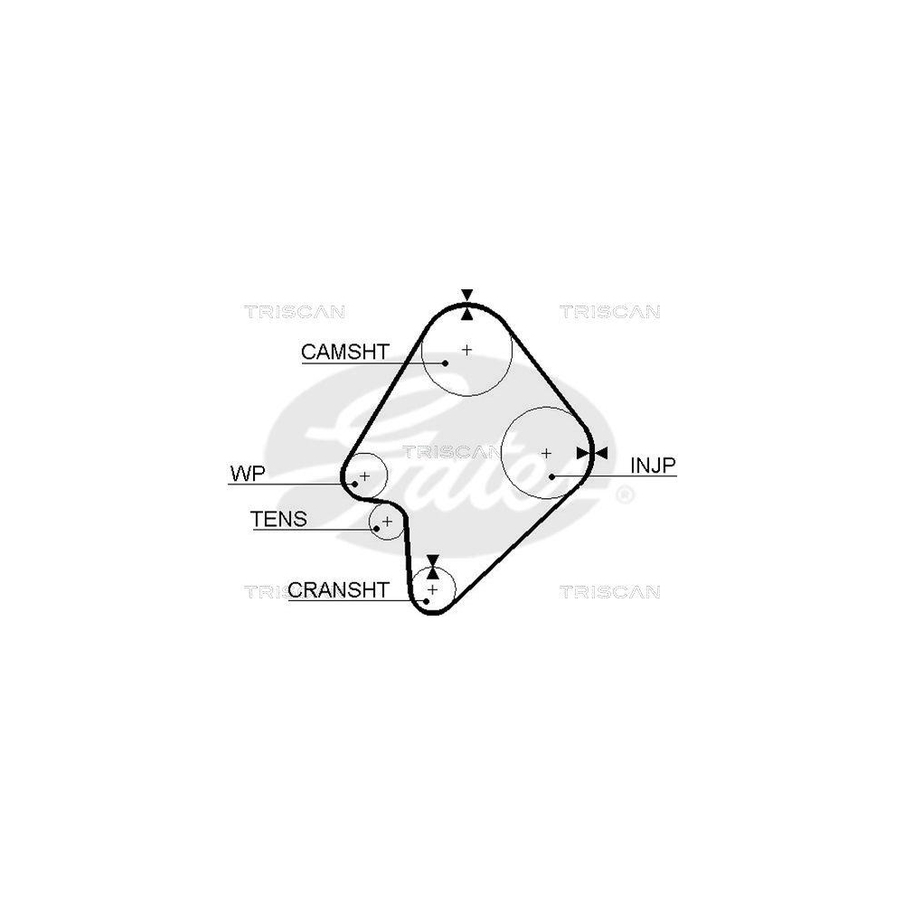 Zahnriemen TRISCAN 8645 5300xs f&uuml;r MAZDA NISSAN KIA DANA